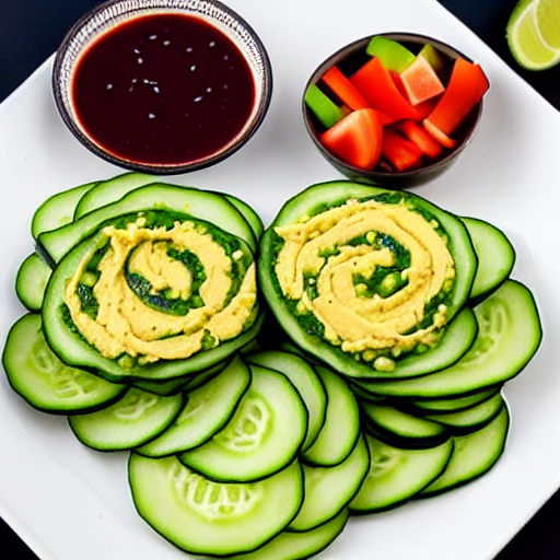 Cucumber and Hummus Wrap