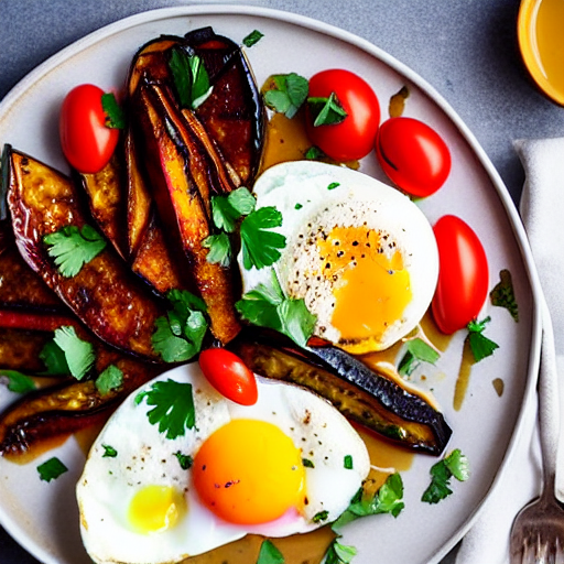 Zaalouk with Eggs