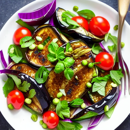 Roasted Eggplant Salad