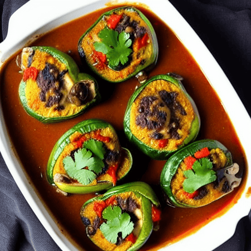 Chiles Rellenos de Frijol