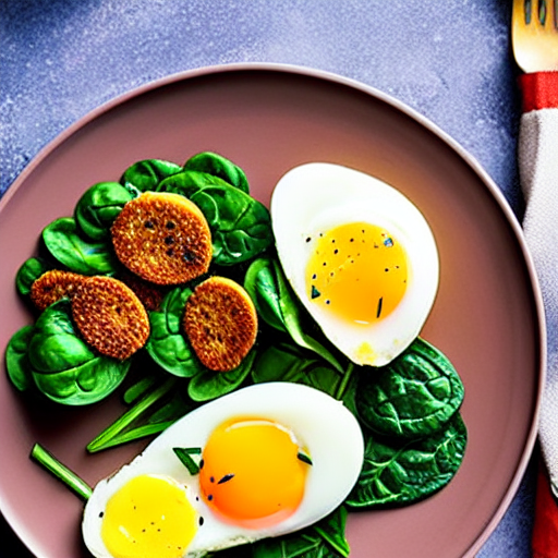 Eggs with Spinach