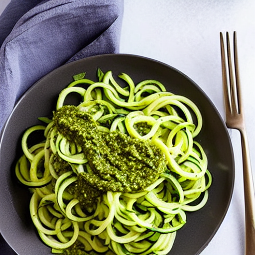 Zucchini Noodles with Pesto
