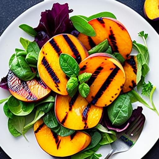 Grilled Peach Salad