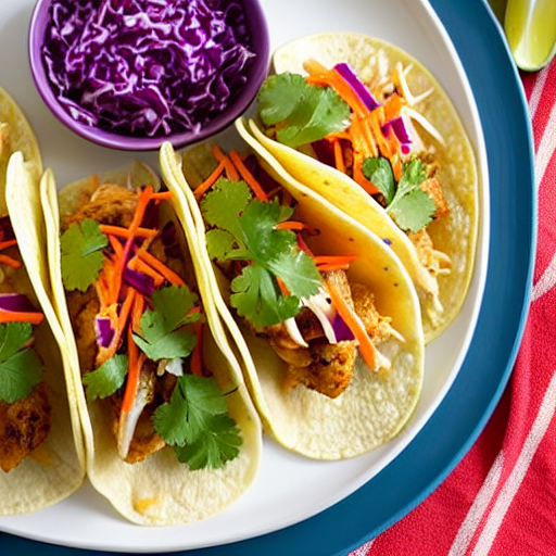 Spicy Slaw Topped Tacos