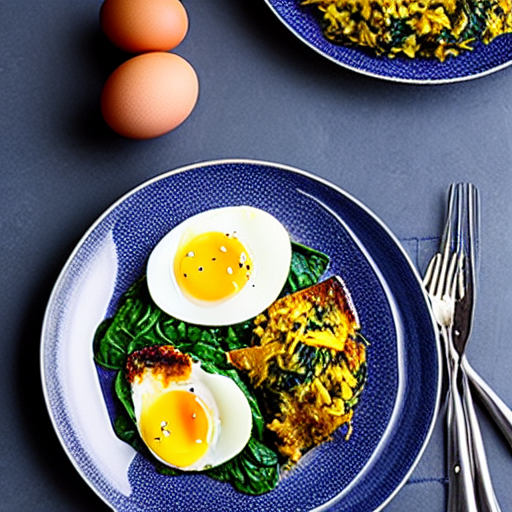 Baked Spinach and Egg