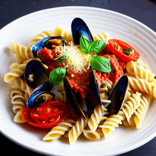 Pasta con Cozze e Pomodoro