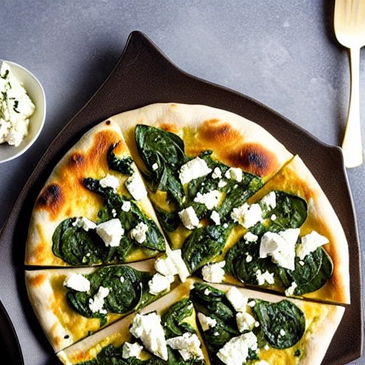 Spinach and Feta Pizza