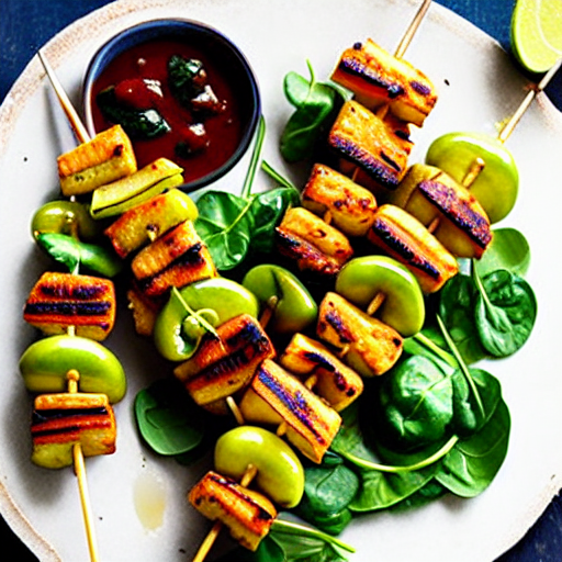 Chickpea and Spinach Kebabs