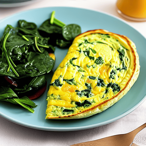 Mushroom and Spinach Omelette