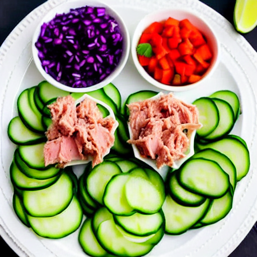 Cucumber Bites with Tuna