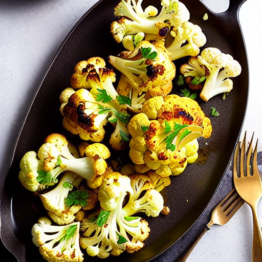 Garlic Butter Roasted Cauliflower Steaks