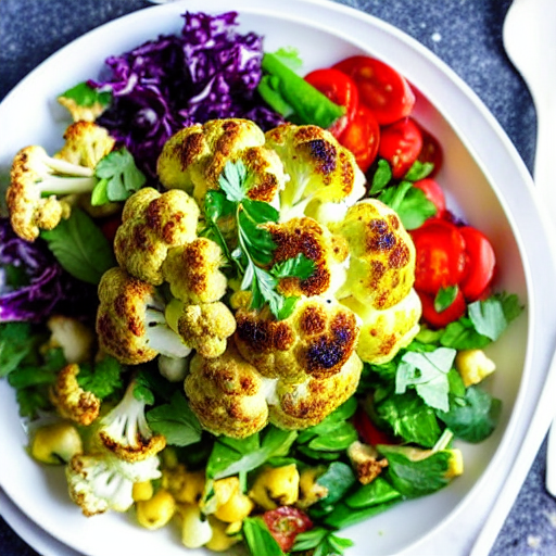 Roasted Cauliflower Salad