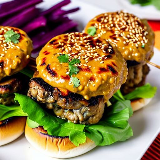 Mushroom Satay Burger