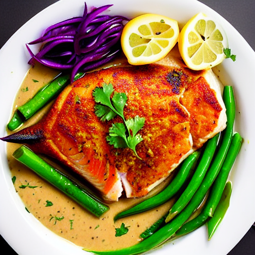 Baked Fish Bil Tahini