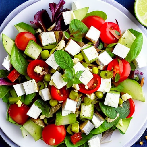 Fattoush with Feta
