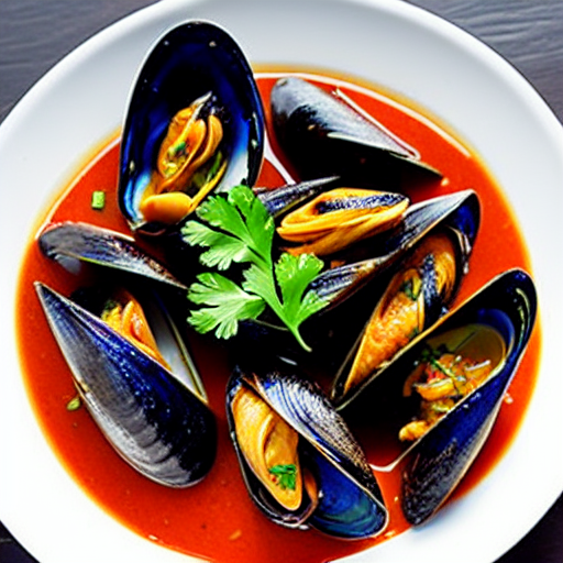 Steamed Mussels with Chili