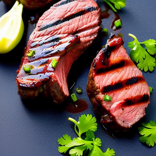 Grilled Elk Steaks