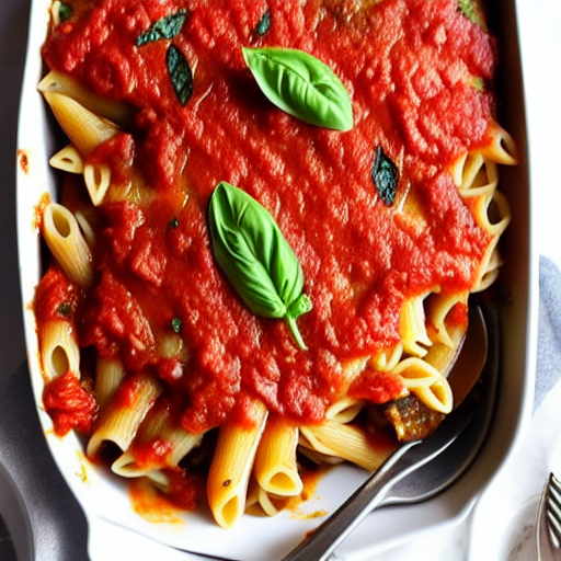 Baked Eggplant Pasta