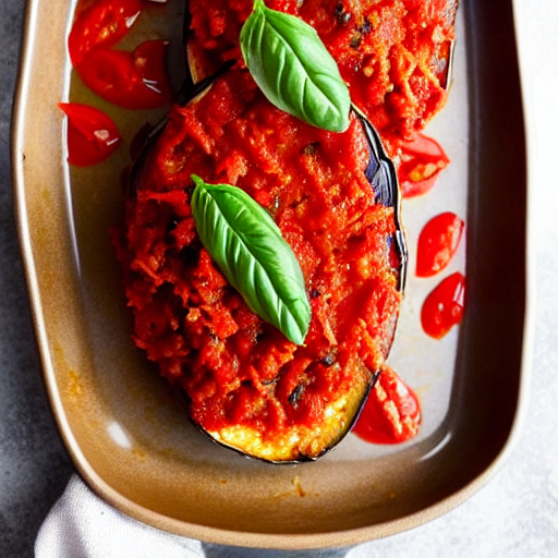 Baked Eggplant with Tomato