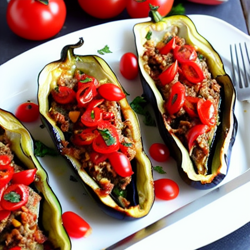Baked Eggplant Boats