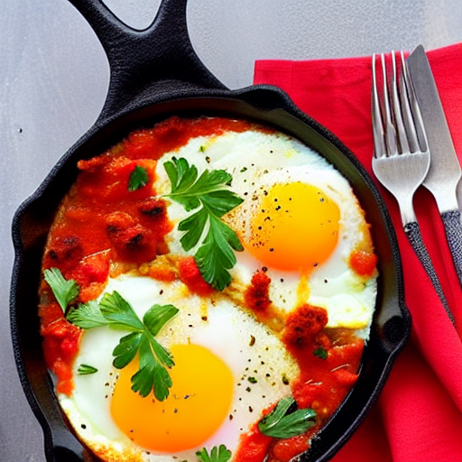 Baked Eggs with Tomato