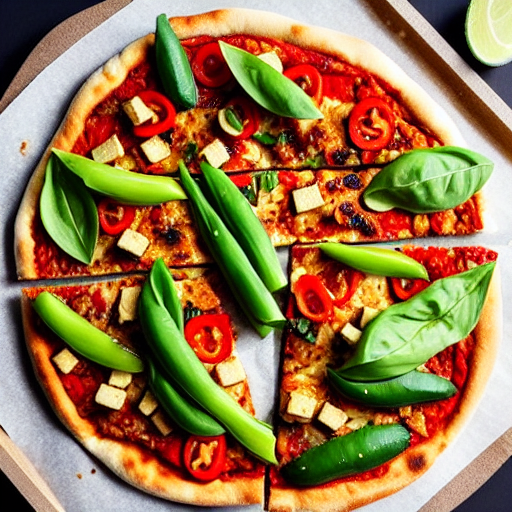 Vegan Tofu Skin Pizza
