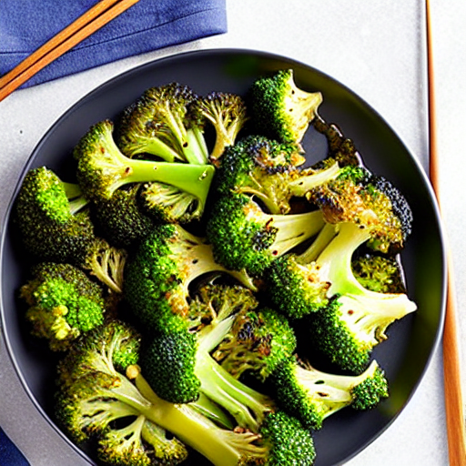 Baked Broccoli with Miso
