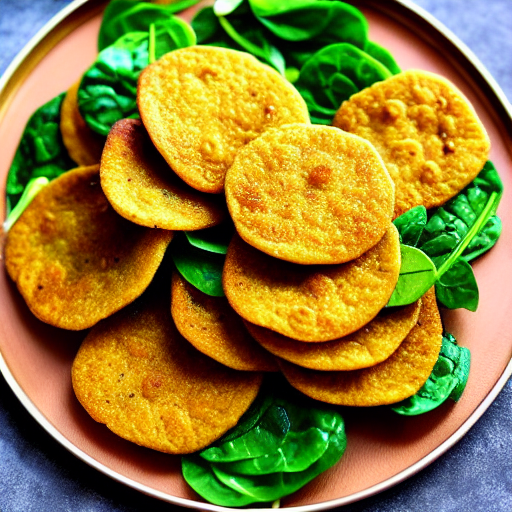 Baked Spinach Puri