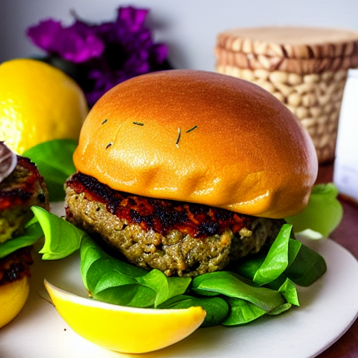 Keto Preserved Lemon Burger