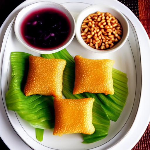 Bánh Bột Nếp Nhân Đậu