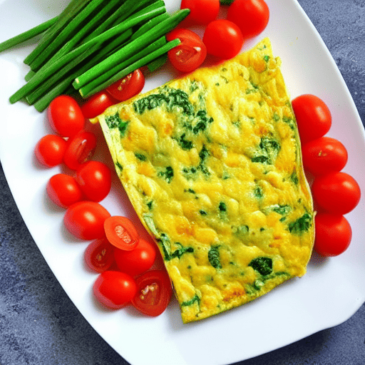 Vegetable and Cheese Omelette