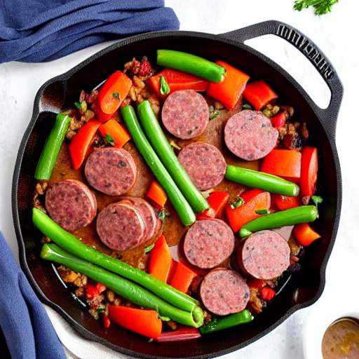 Venison Sausage Skillet