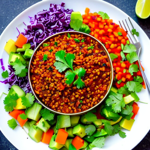 Salade de lentilles