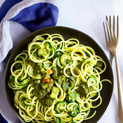 Keto Salsa Verde Pasta