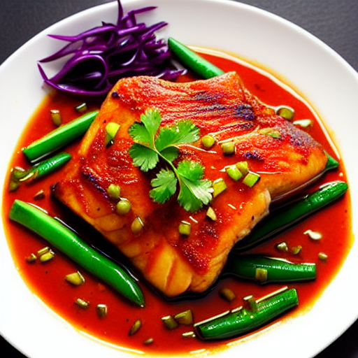 Braised Fish with Chili Sauce