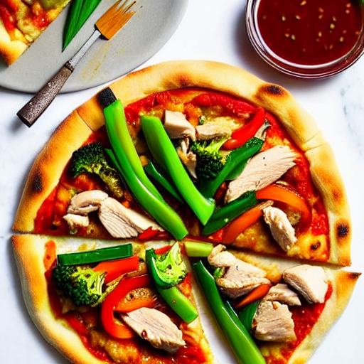Cantonese Chicken Pizza