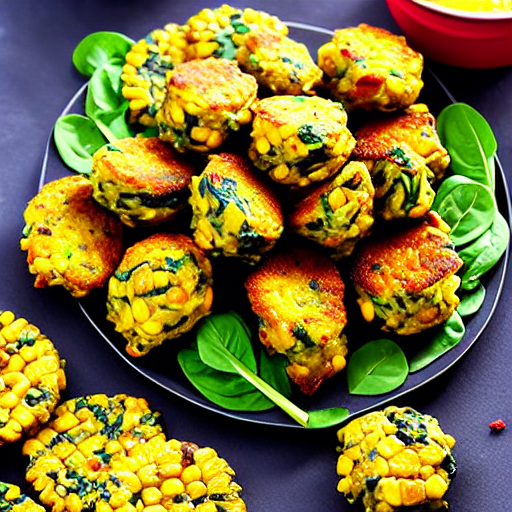 Corn & Spinach Fritters