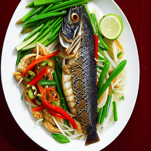 Cá Lóc Nướng Mỡ Hành