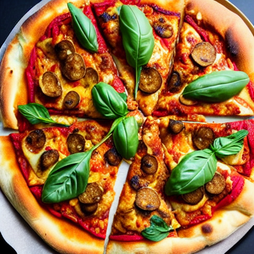 Red Curry Duck Pizza