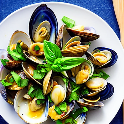 Stir-fried Clams with Basil