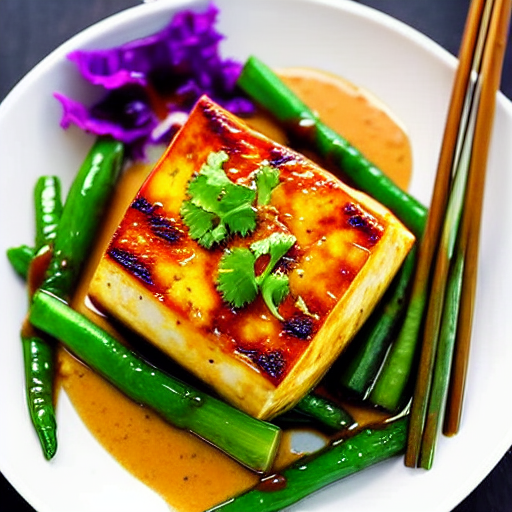 Baked Tofu with Ponzu