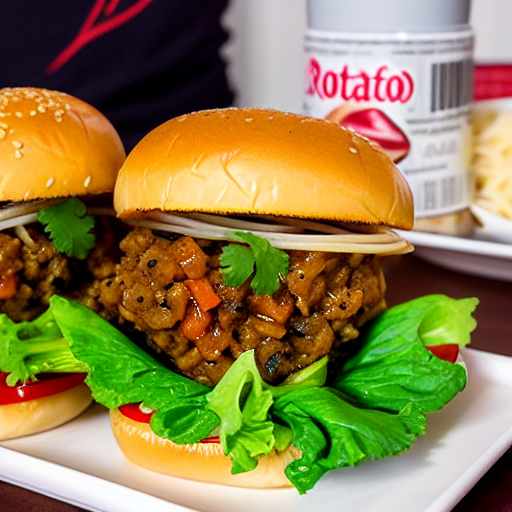 Keto Dan Dan Noodles Burger