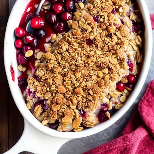 Vegan Cranberry Apple Crisp