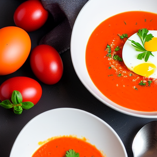Salmorejo con Huevo