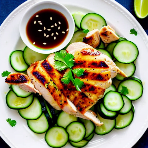 Cold Chicken and Cucumber Salad
