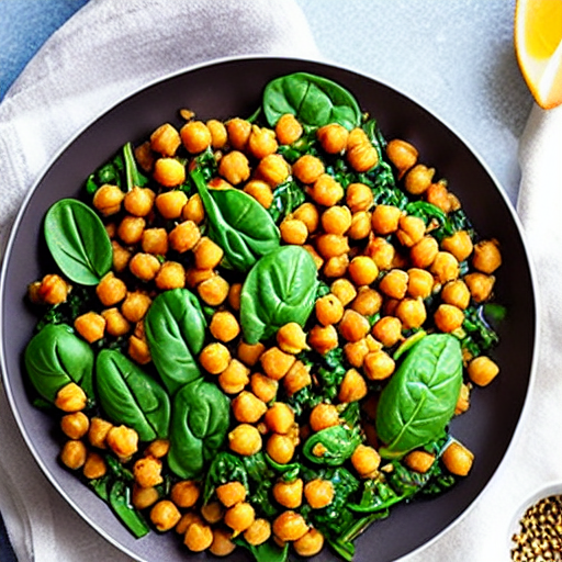 Chickpea and Spinach Stir-Fry
