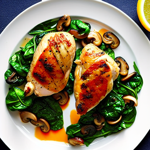 Savory Mushroom and Spinach Stuffed Chicken