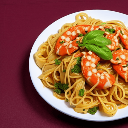 Korean Seafood Pasta