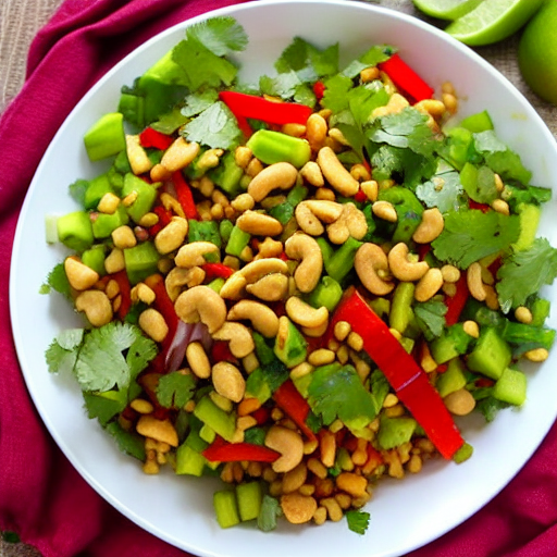 Kachumber with Peanuts