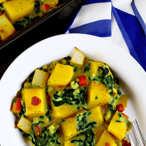Savory Potato and Spinach Casserole